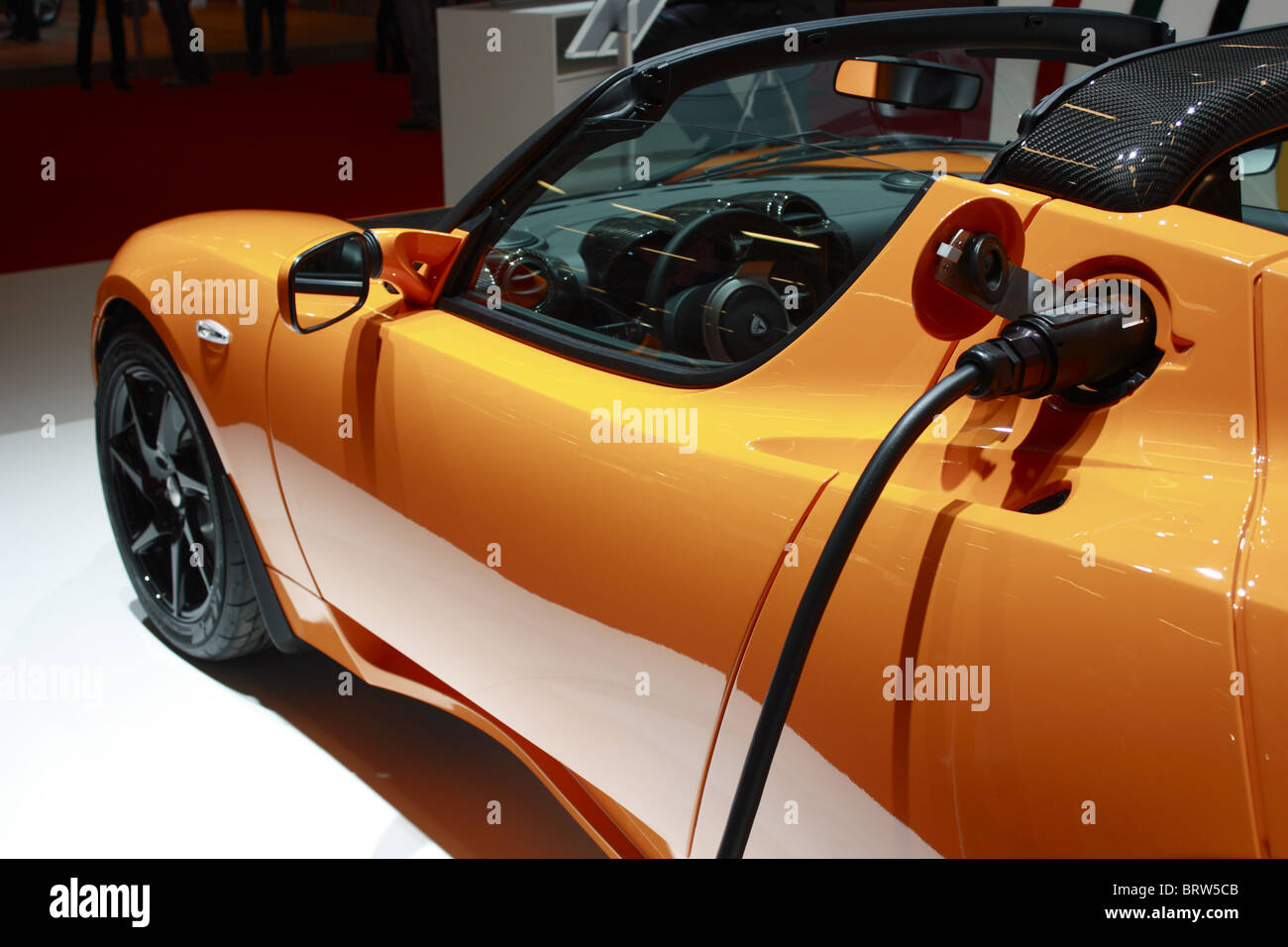 Tesla, Motor show, Mondial de l ' Automobile, Paris Stockfoto