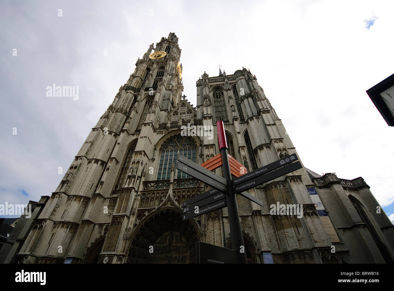 Kathedrale von Antwerpen, der Kathedrale unserer lieben Frau Stockfoto