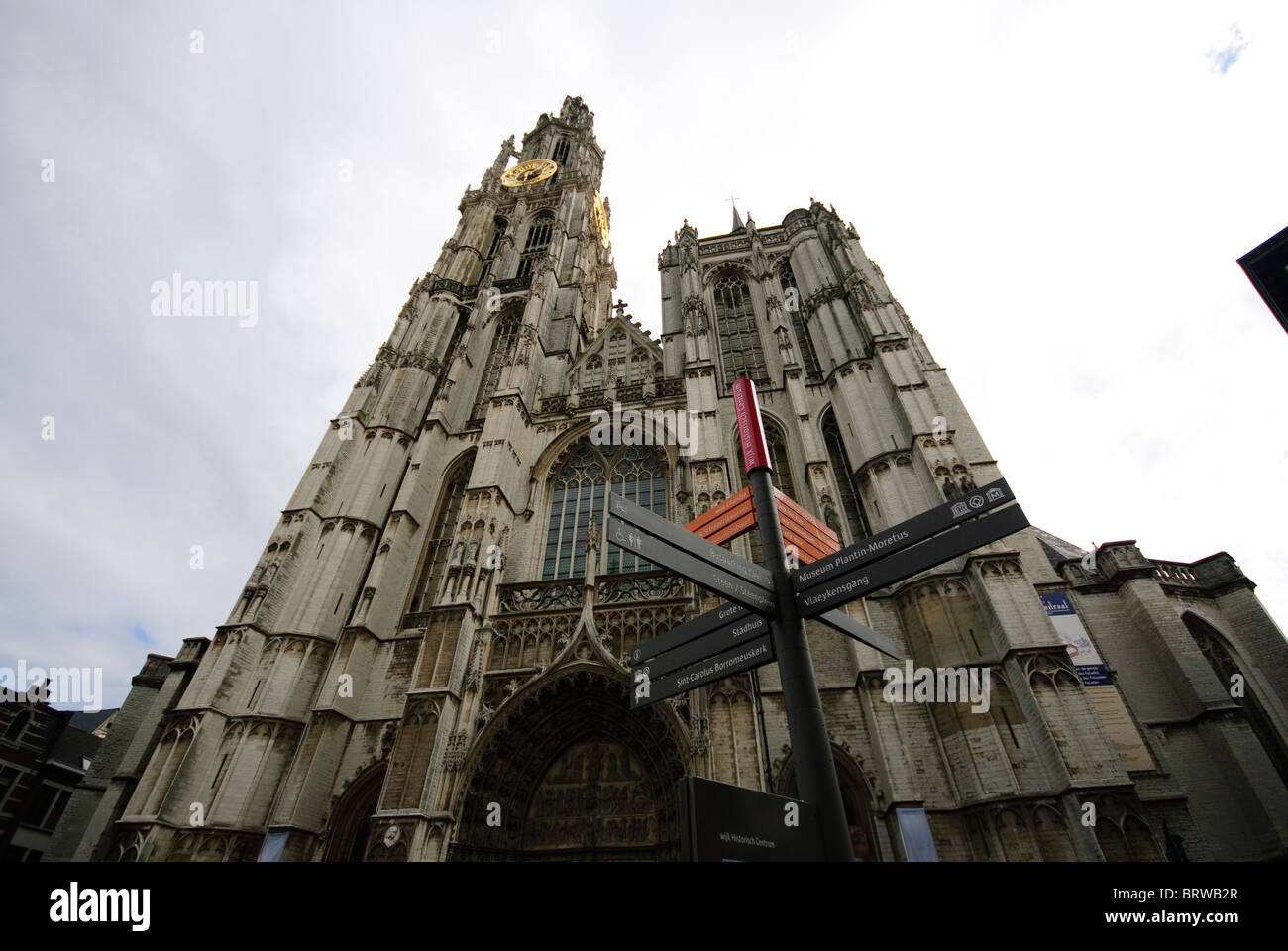 Kathedrale von Antwerpen, der Kathedrale unserer lieben Frau Stockfoto