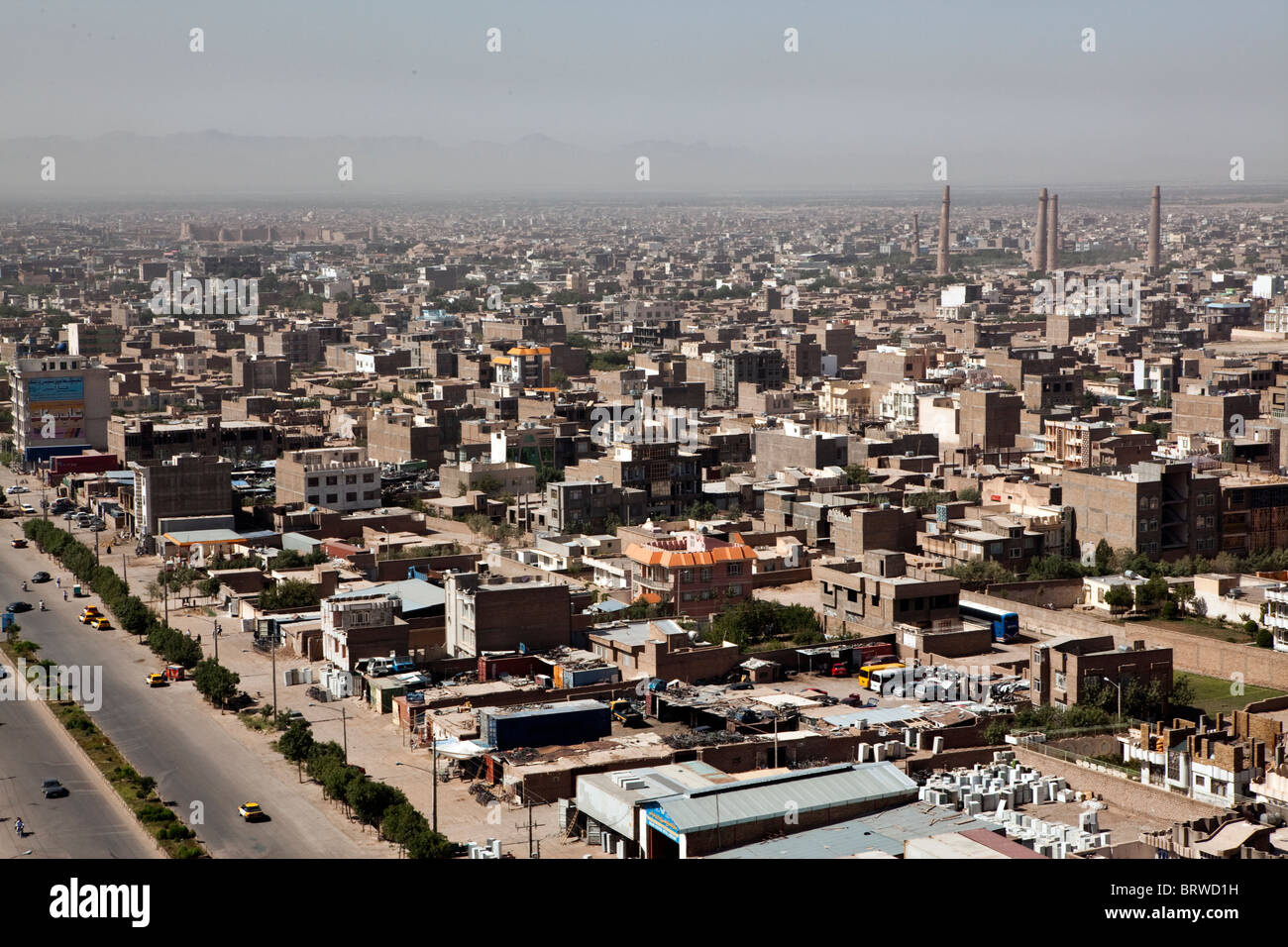 Blick auf die Stadt Herat, Afghanistan Stockfoto