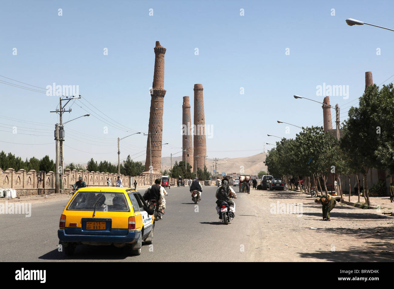 alten Minaretten in Herat, Afghanistan Stockfoto