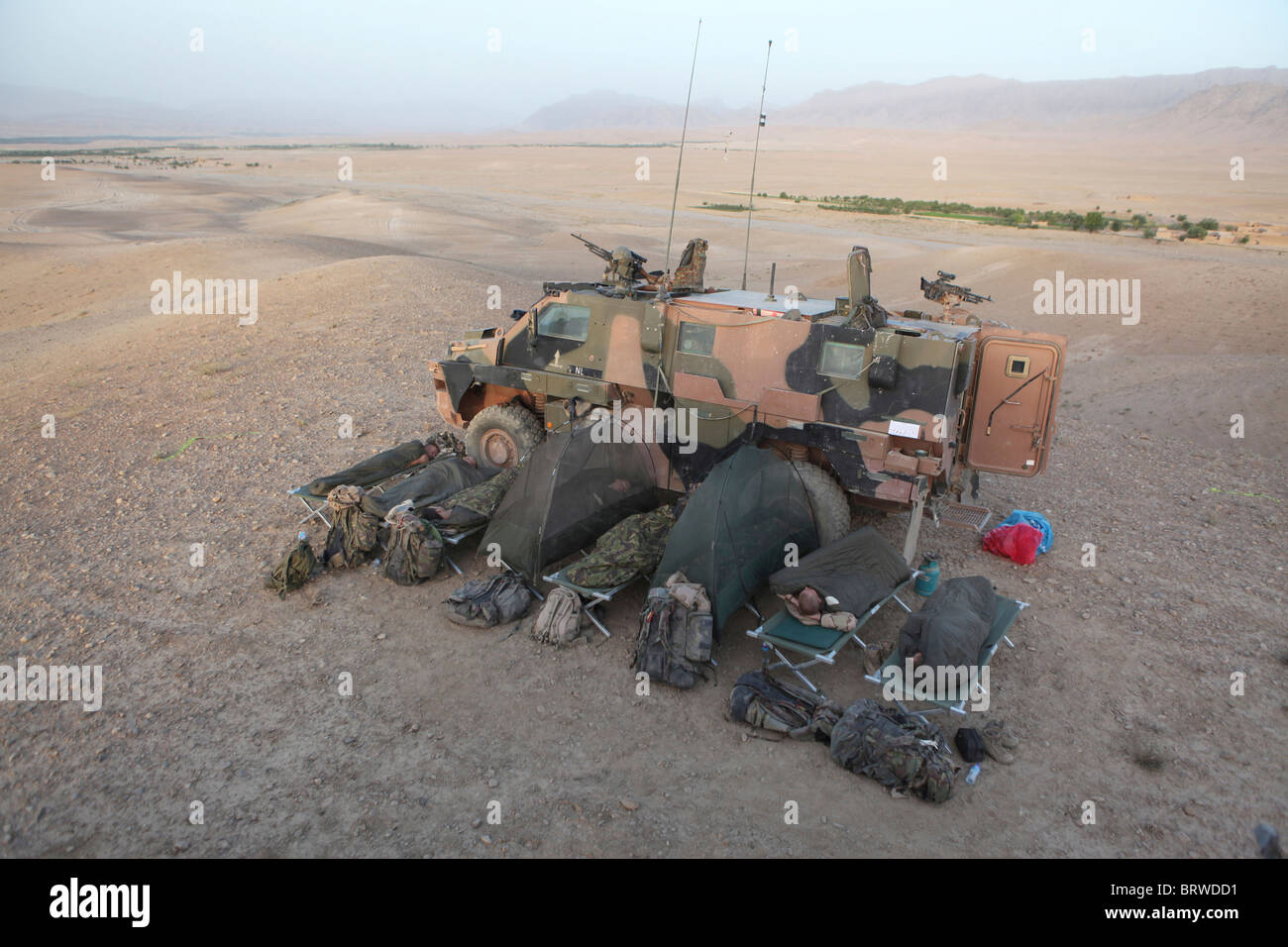 Letzten Patrouille von der holländischen Armee in Afghanistan (2010-07-24) Stockfoto