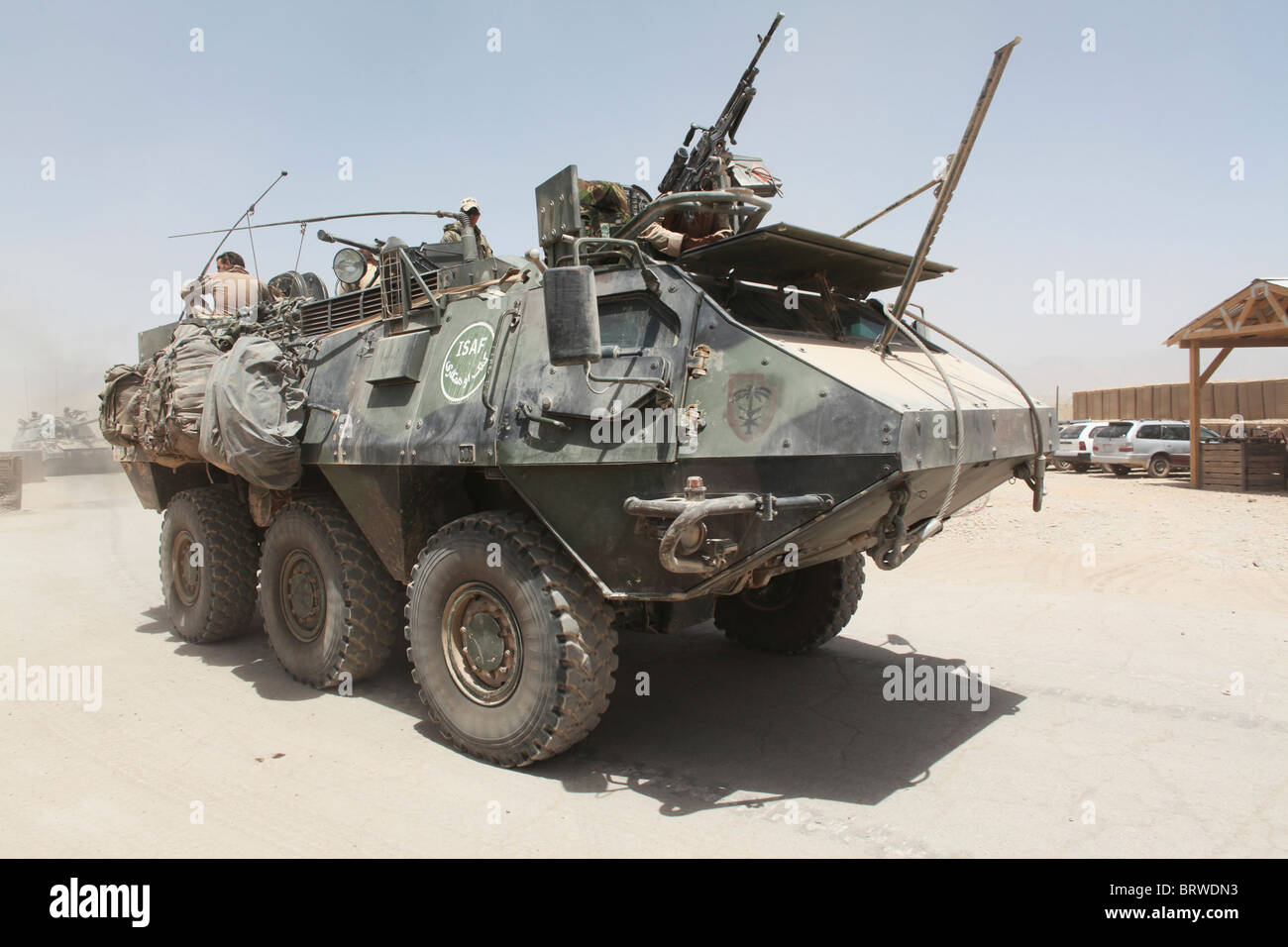gepanzerte Patria (ISAF) in Afghanistan Stockfoto