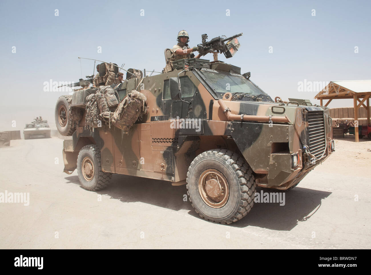 gepanzerte Bushmaster (ISAF) in Afghanistan Stockfoto