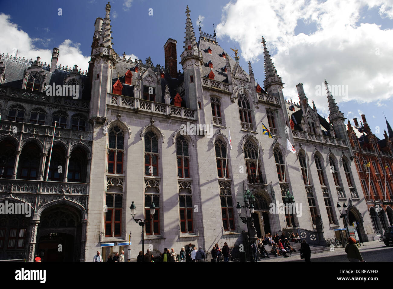 Brügge; Marktplatz, Belgien; Stockfoto