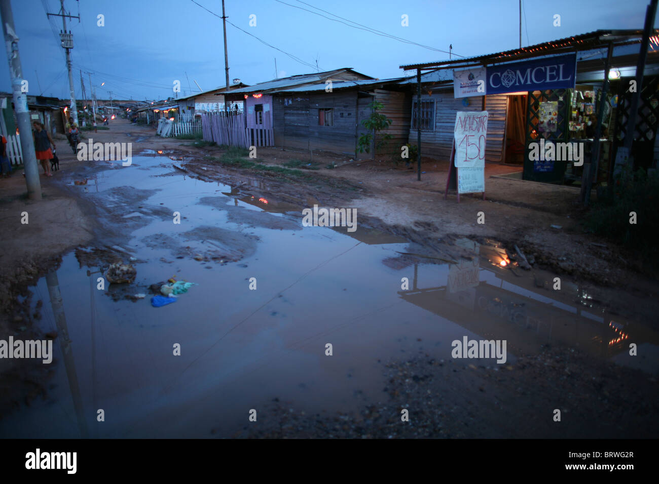 Slumviertel in Kolumbien Stockfoto