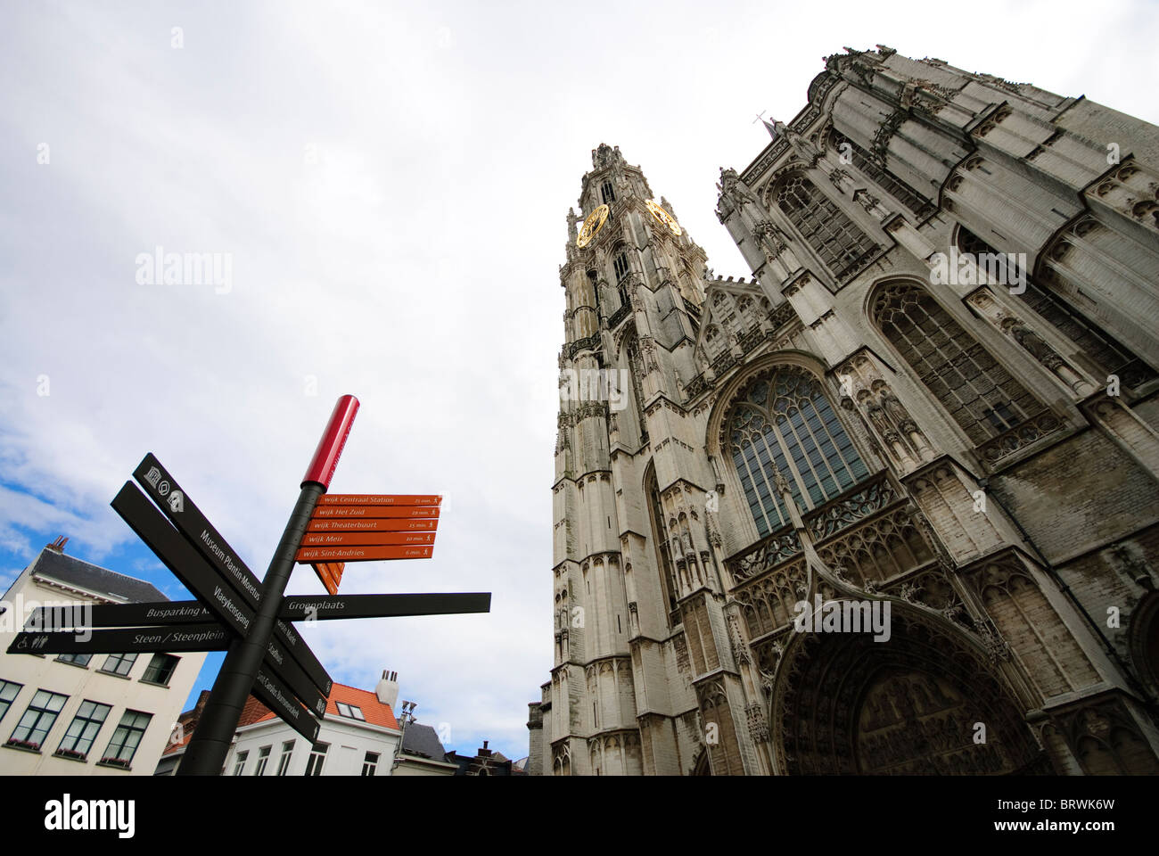 Kathedrale von Antwerpen, der Kathedrale unserer lieben Frau Stockfoto