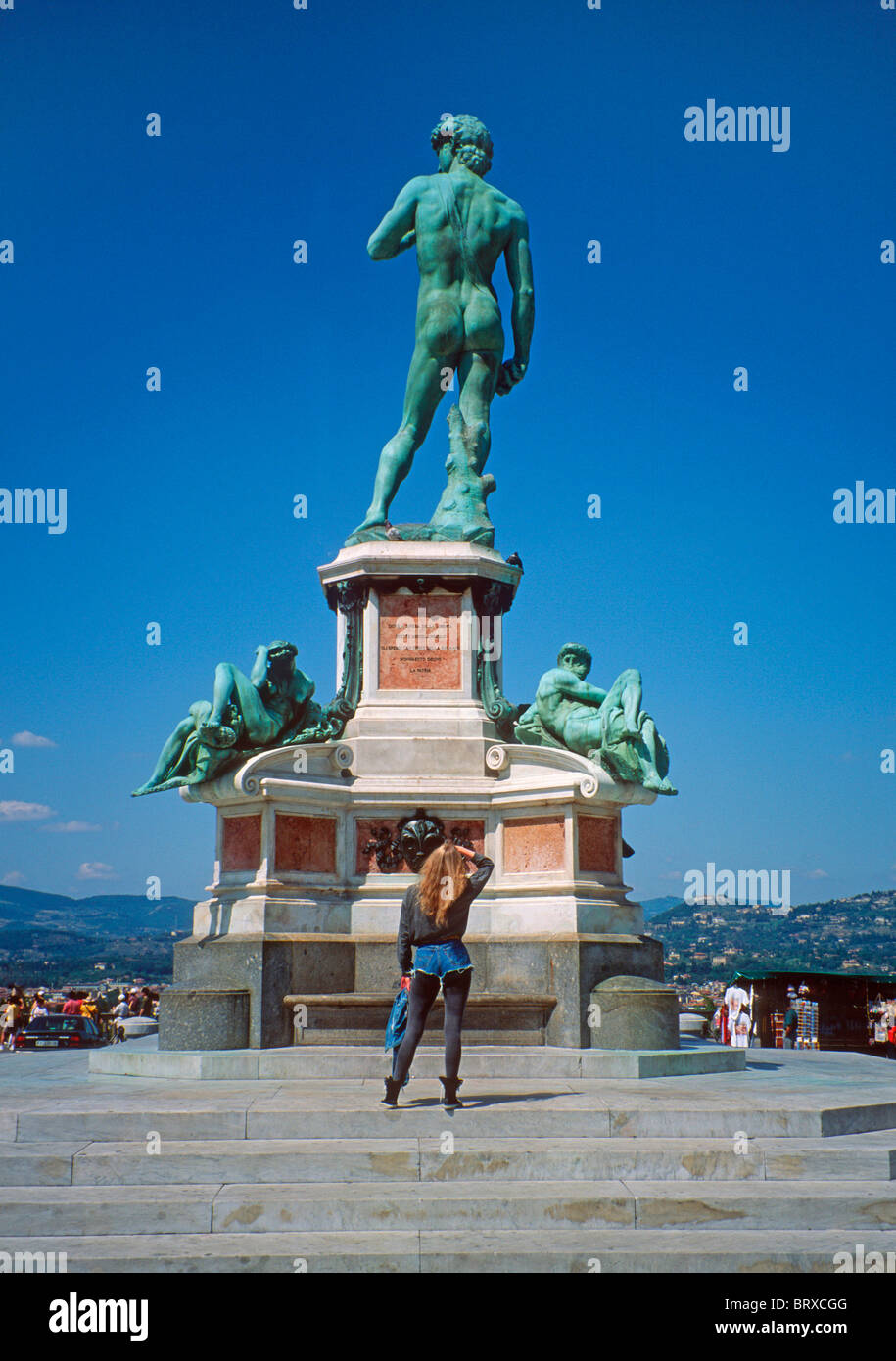 Piazzale Michelangelo, Florenz, Toskana, Italien, Europa Stockfoto
