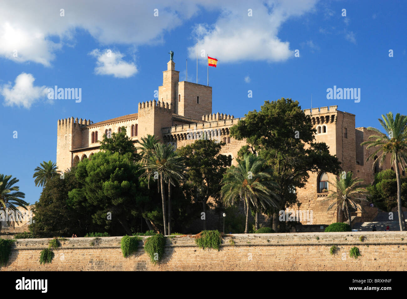 Almudaina-Palast, Palma, Mallorca, Spanien. Stockfoto