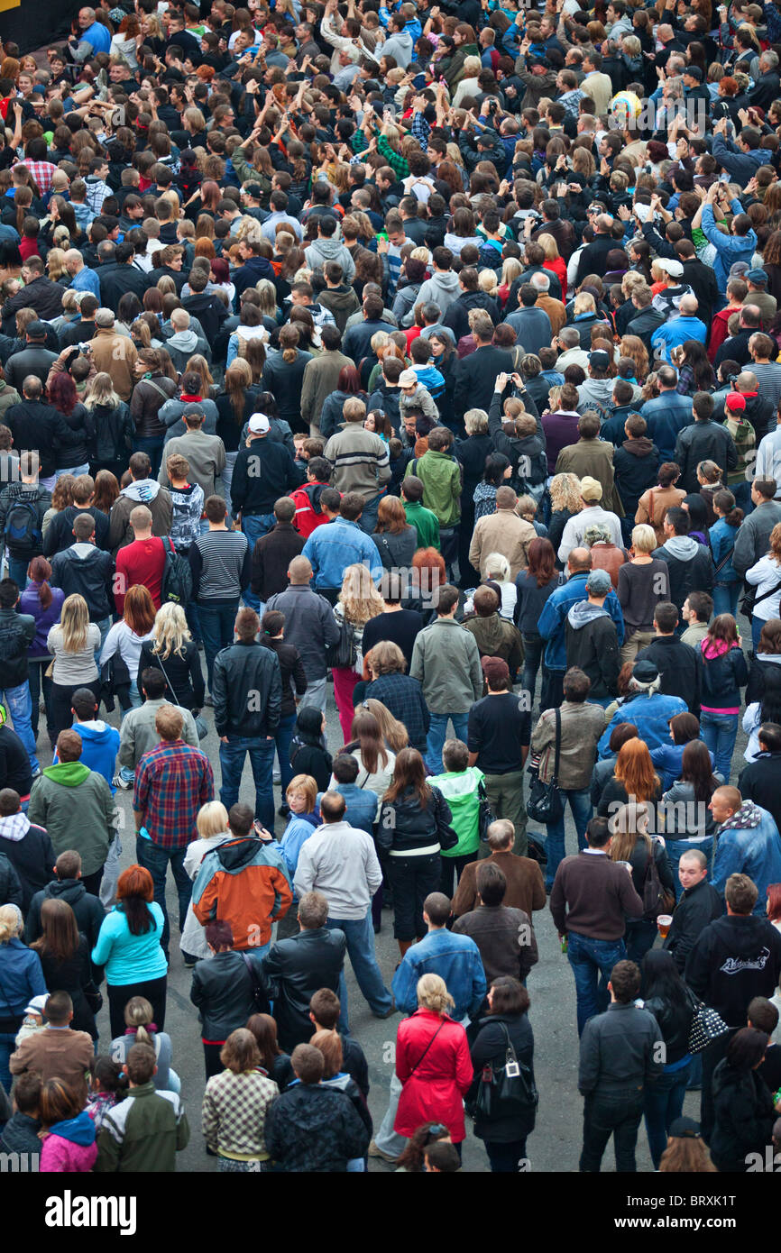 Anonymus Masse Stockfoto