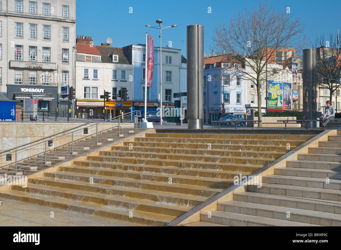 Ferry Landing im Brunnen Anker Road Bristol City centre Stockfoto