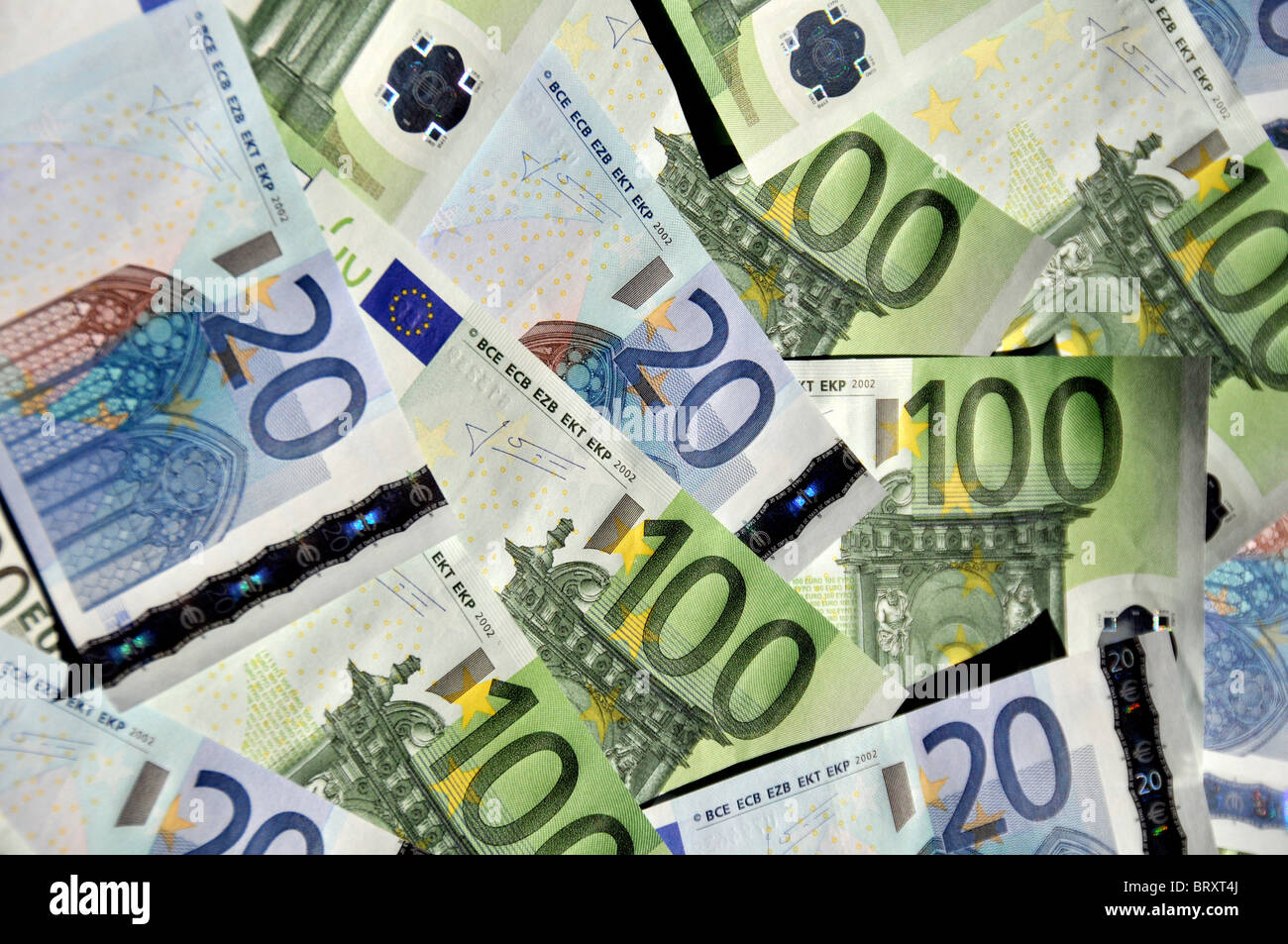 Euro-Banknoten Stockfoto