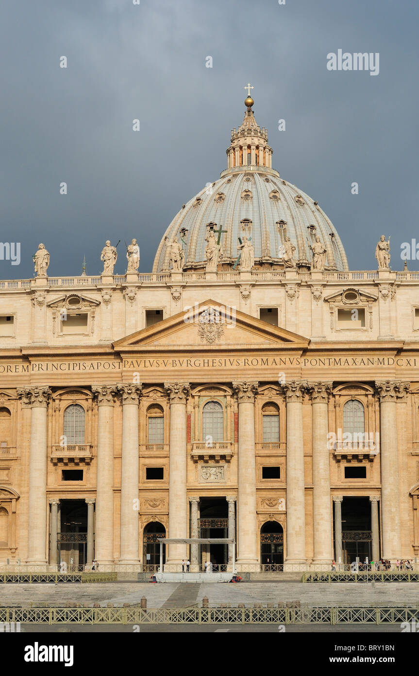 Rom. Italien. St.-Peter Basilika, Vatikanstadt.  San Pietro. Stockfoto