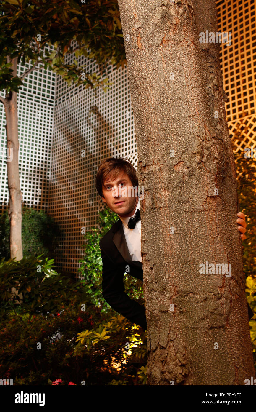 THOMAS DUTRONC, MANOUCHE JAZZ (GYPSY SWING) GITARRIST UND SÄNGER Stockfoto