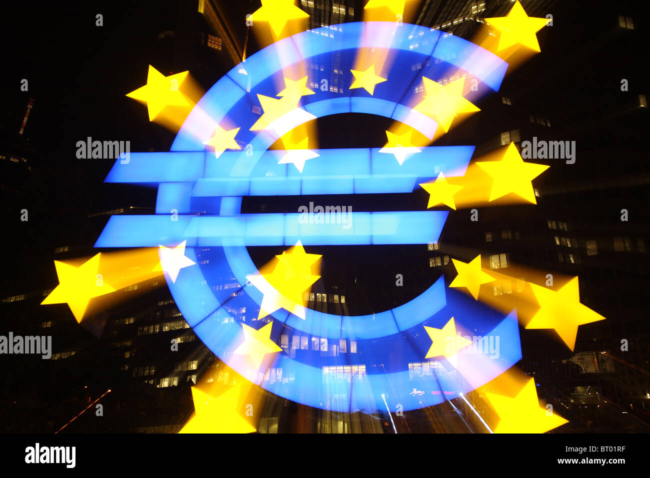 Das Symbol der Euro, Frankfurt am Main, Deutschland Stockfoto