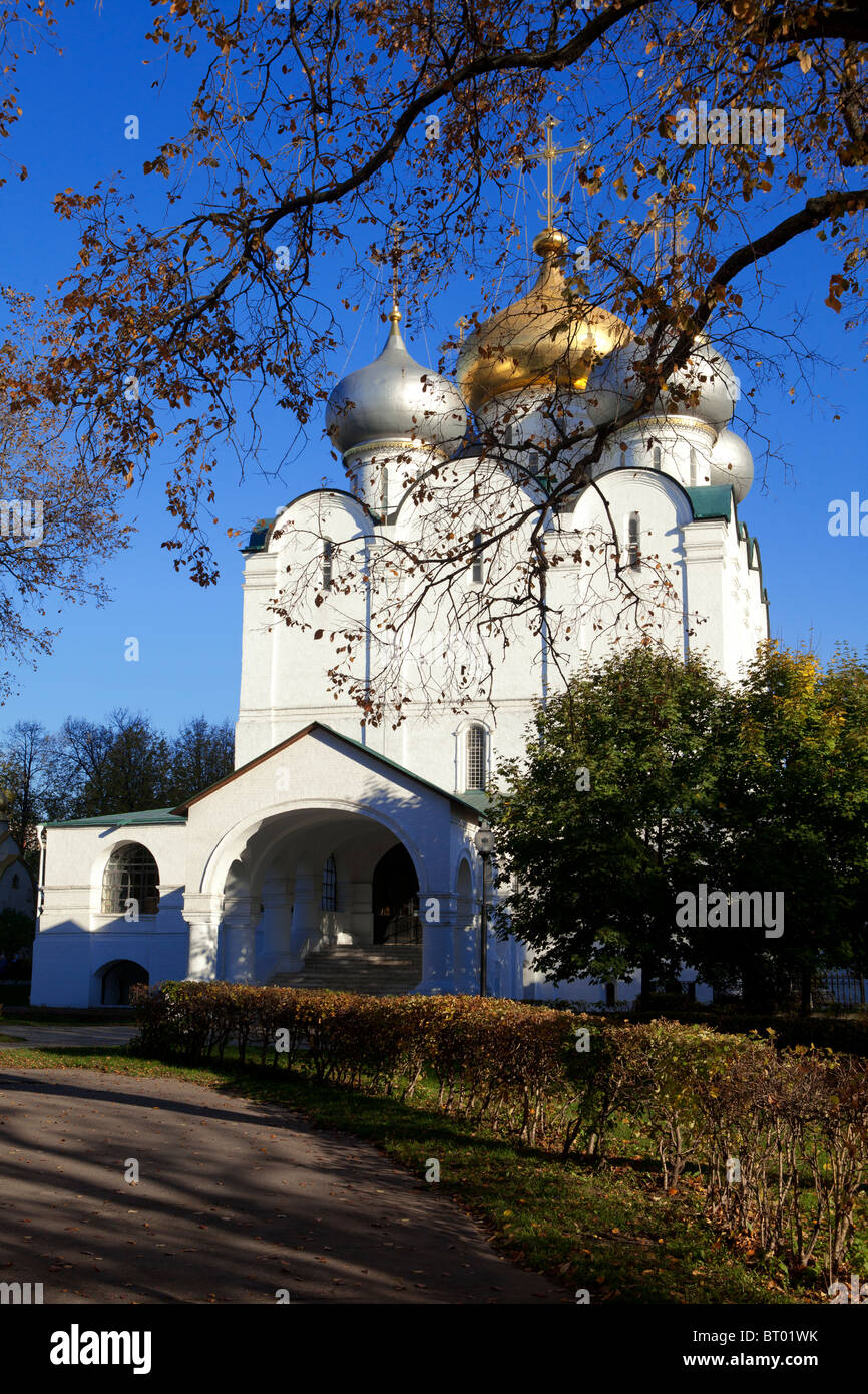 Kathedrale unserer Dame von Smolensk auf dem Nowodewitschi-Kloster in Moskau, Russland Stockfoto