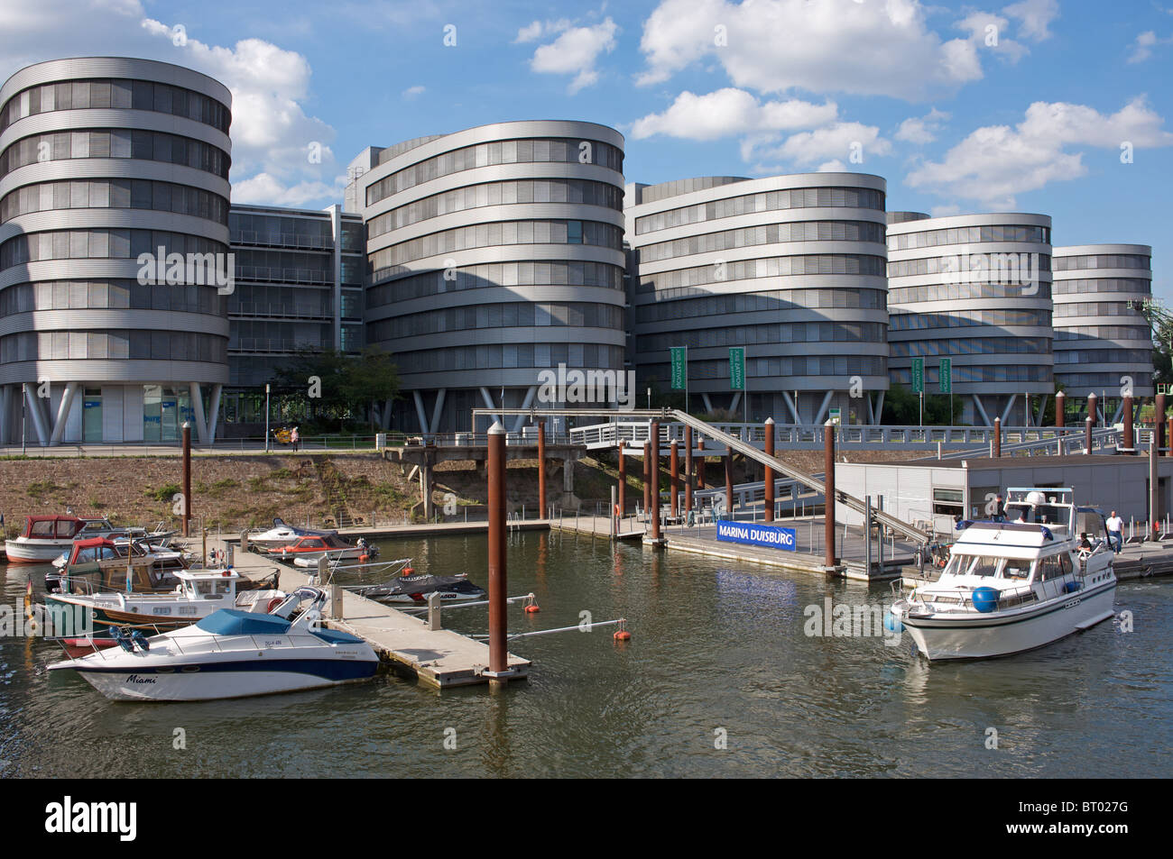 Innenhafen Duisburg, Deutschland. Stockfoto