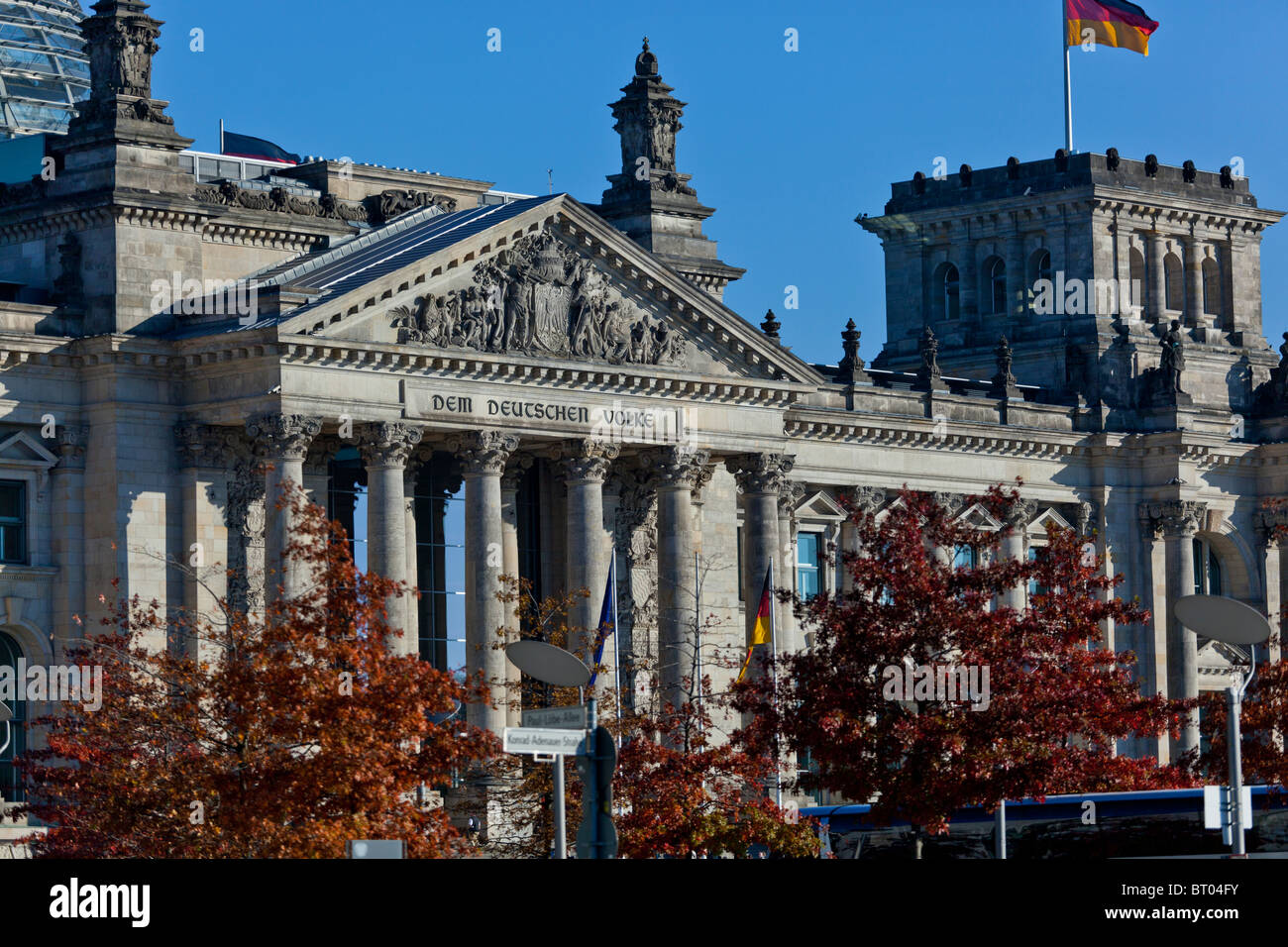 Reichstag in Berlin, Deutsches Parlament Stockfoto