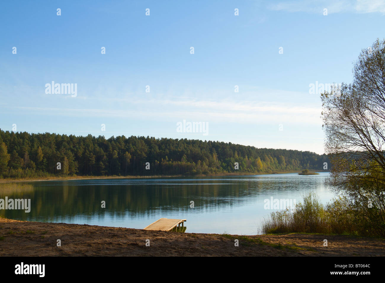 Herbst-See Stockfoto