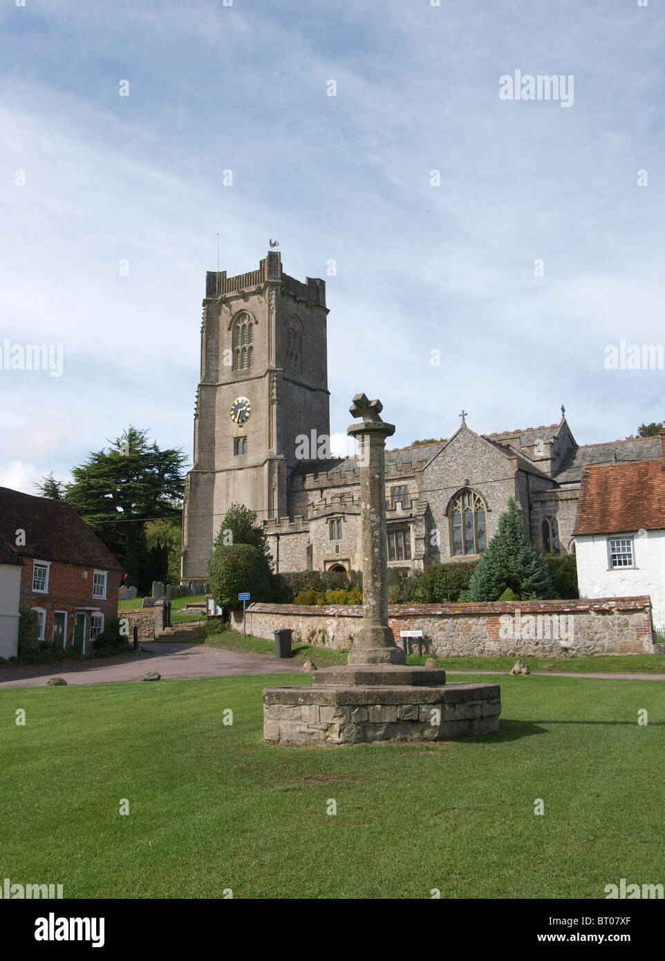 Aldbourne, die Kirche St. Michael, Wiltshire Stockfoto