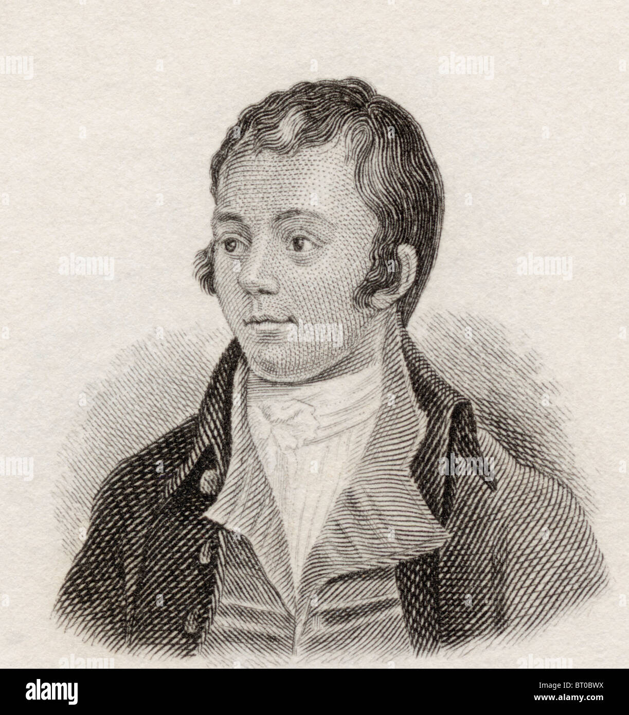 Robert Burns, 1759 bis 1796. Schottische Dichter und Lyriker. Stockfoto