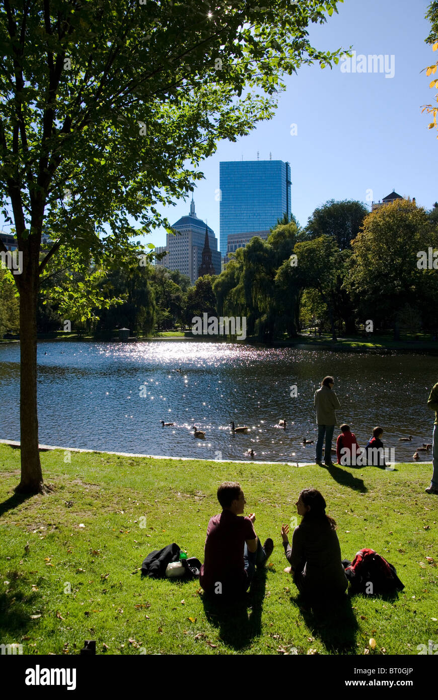 Boston Public Garden Stockfoto