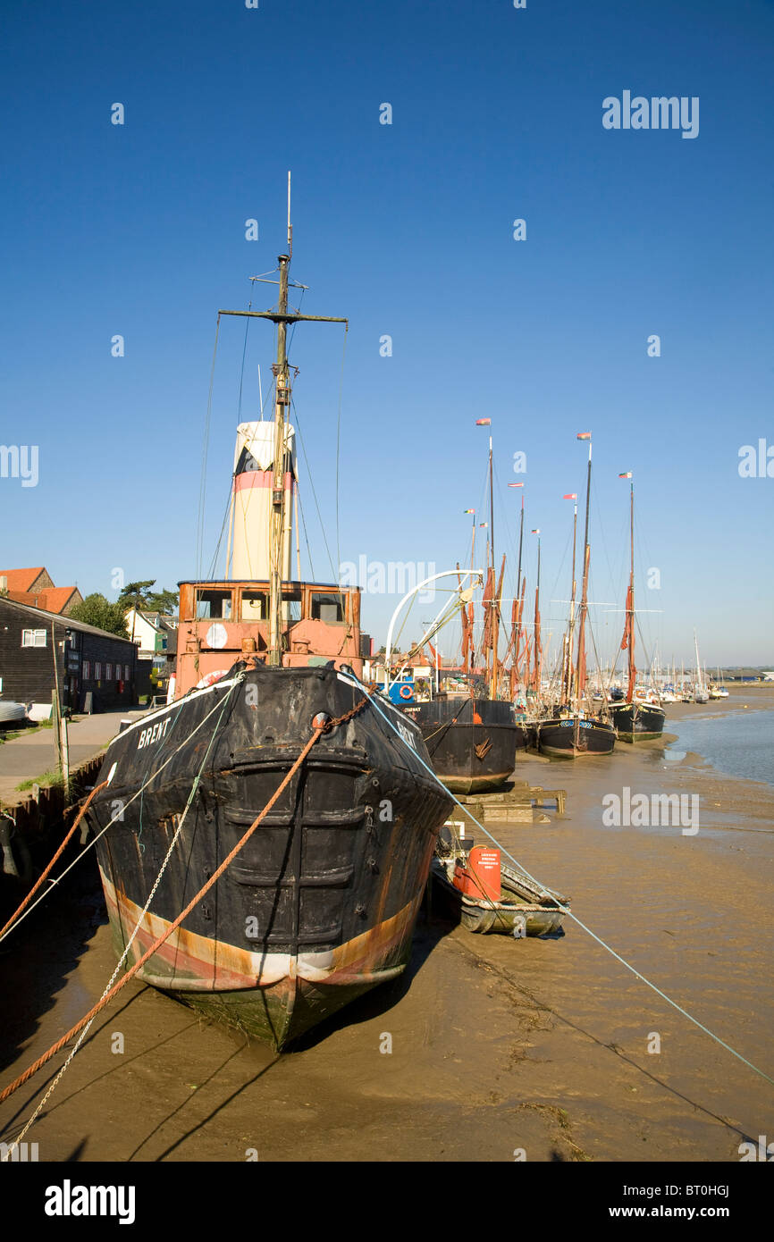 Brent Schiff Boot Ebbe Hythe Kai, Maldon, Essex, England Stockfoto