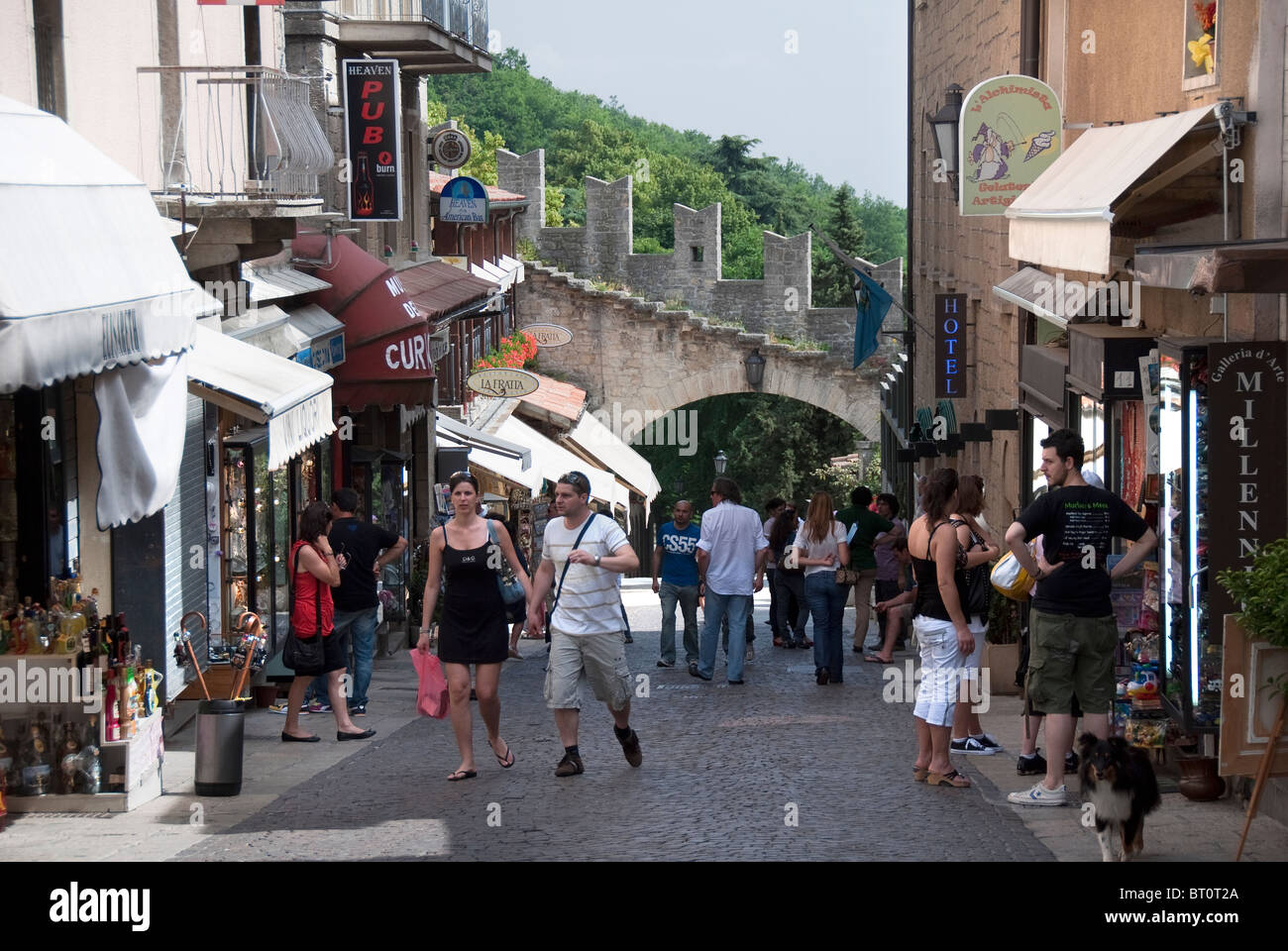 Republik San Marino Stockfoto