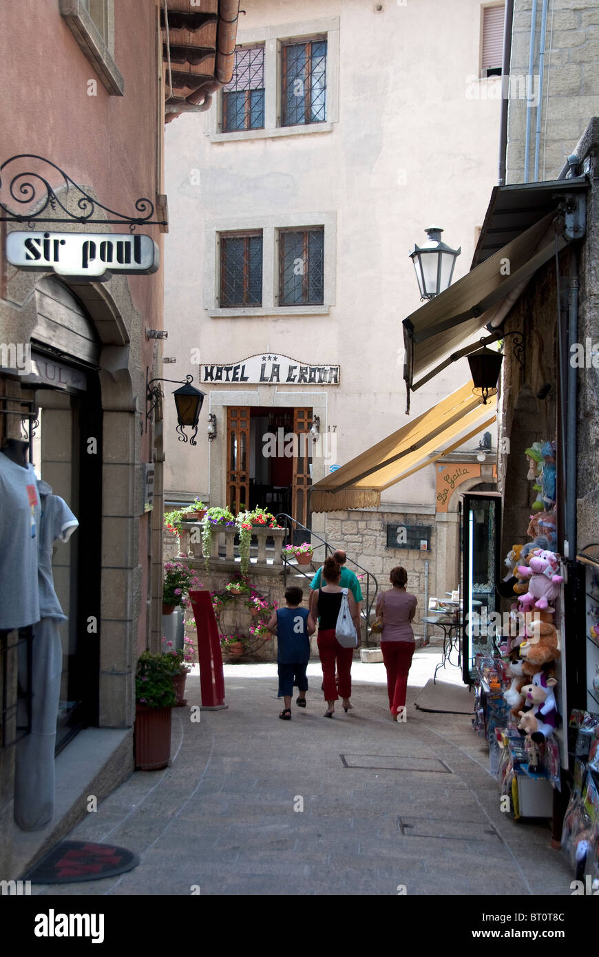 Republik San Marino Stockfoto