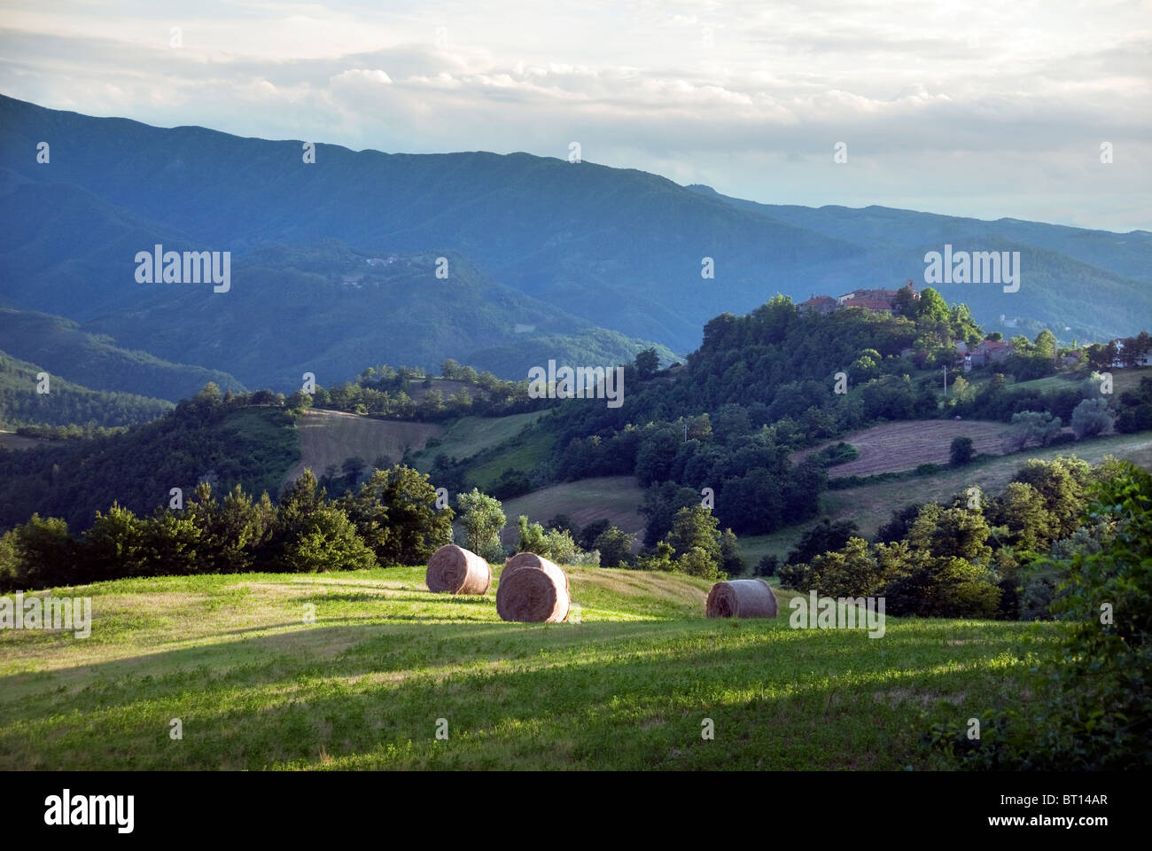 Toskana in der Nähe von Badia Tedalda in den Apenninen Stockfoto