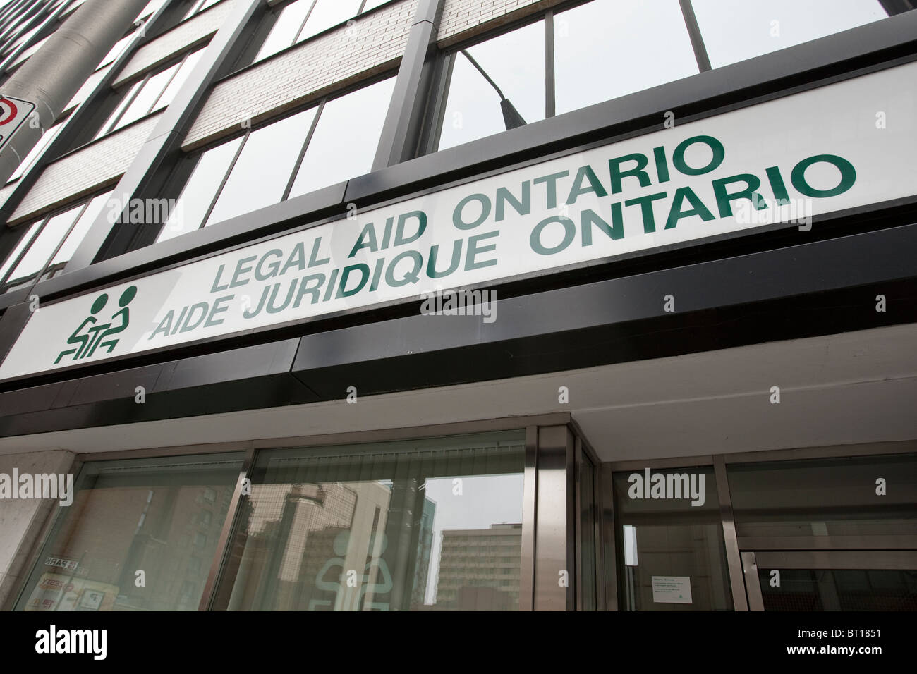 Legal Aid Ontario (Aide Juridique Ontario) Büro in Ottawa Sonntag, 26. September 2010 gesehen. Stockfoto