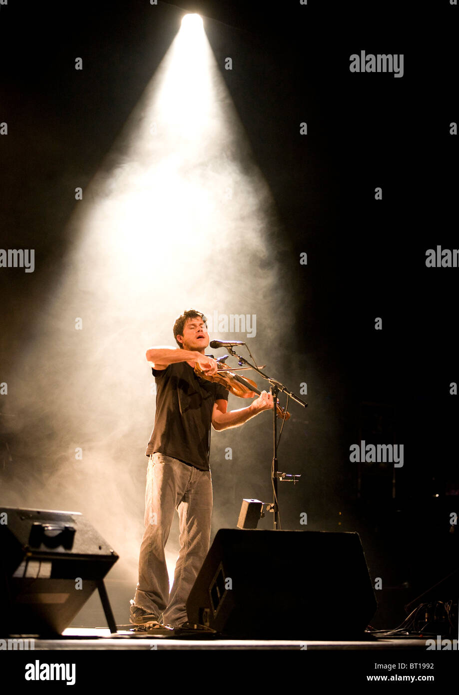 Englischer Folk-Sänger Seth Lakeman Konzert, 2000 Stockfoto