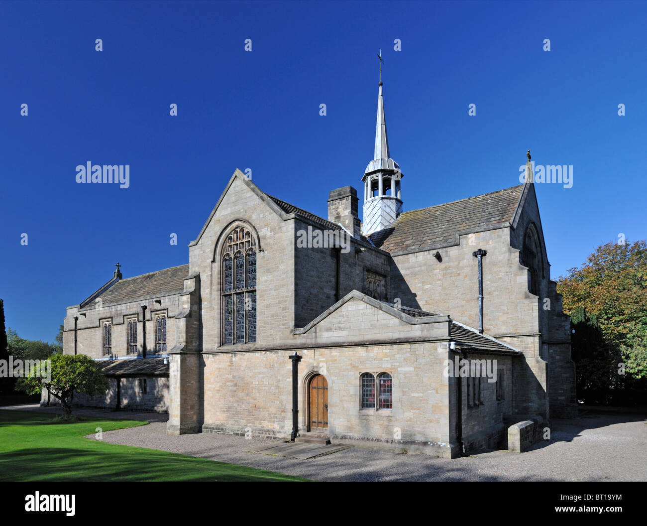 Schule-Kapelle. Sedbergh, Cumbria, England, Vereinigtes Königreich, Europa. Stockfoto