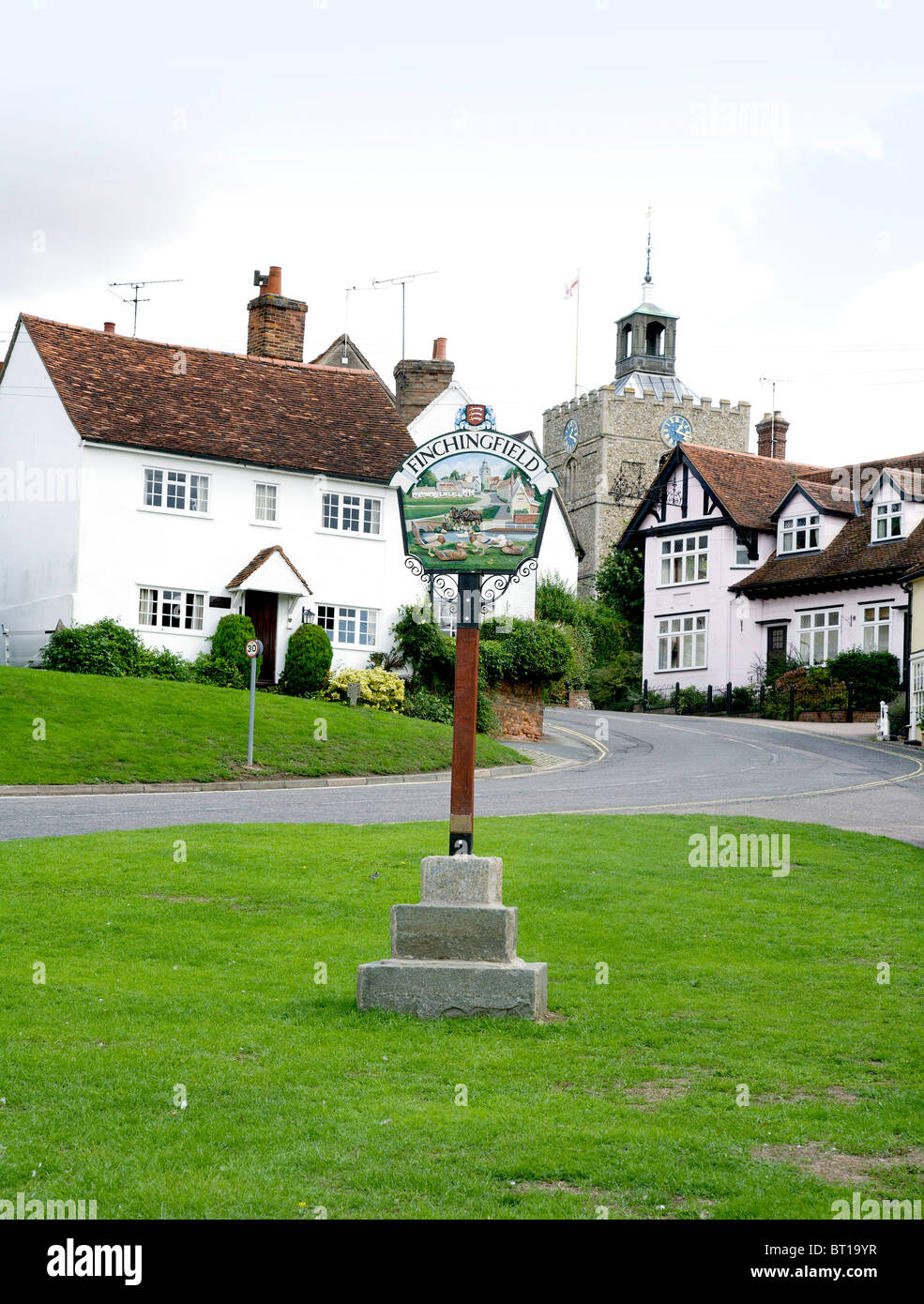 Essex Dorf von Finchinfield Stockfoto