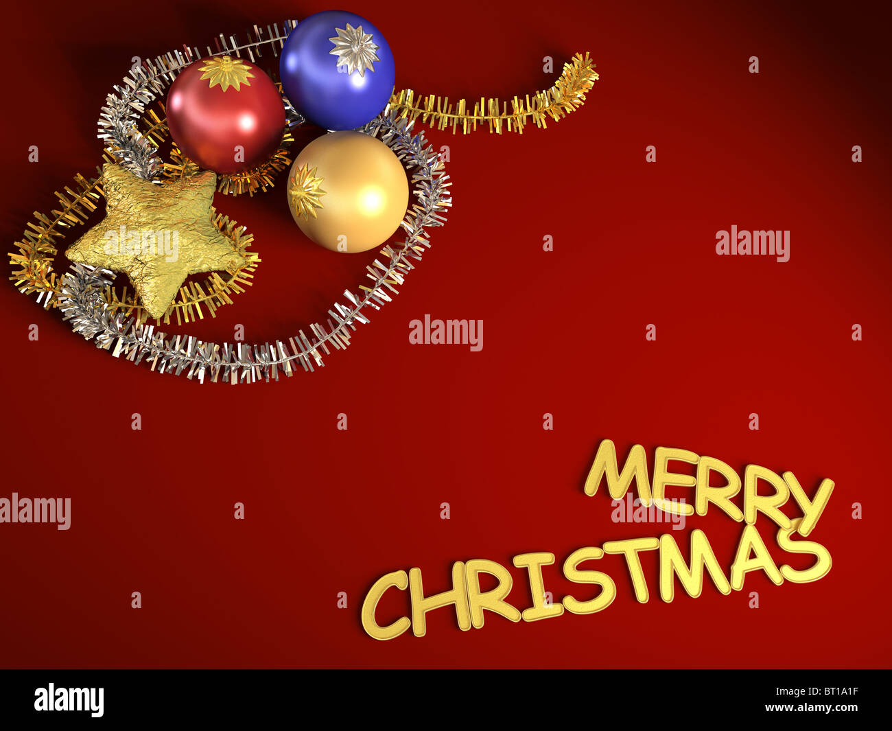 Weihnachten-Design-Hintergrund mit Ornamenten Elemente und Textfreiraum Stockfoto