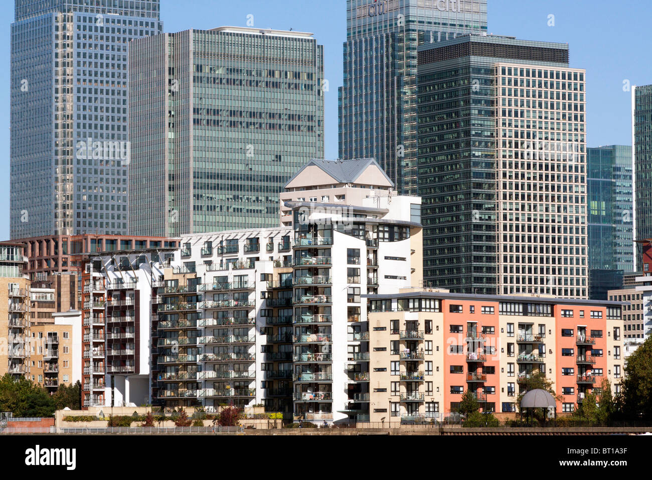 Isle of Dogs - Docklands - Tower Hamlets - London. Stockfoto