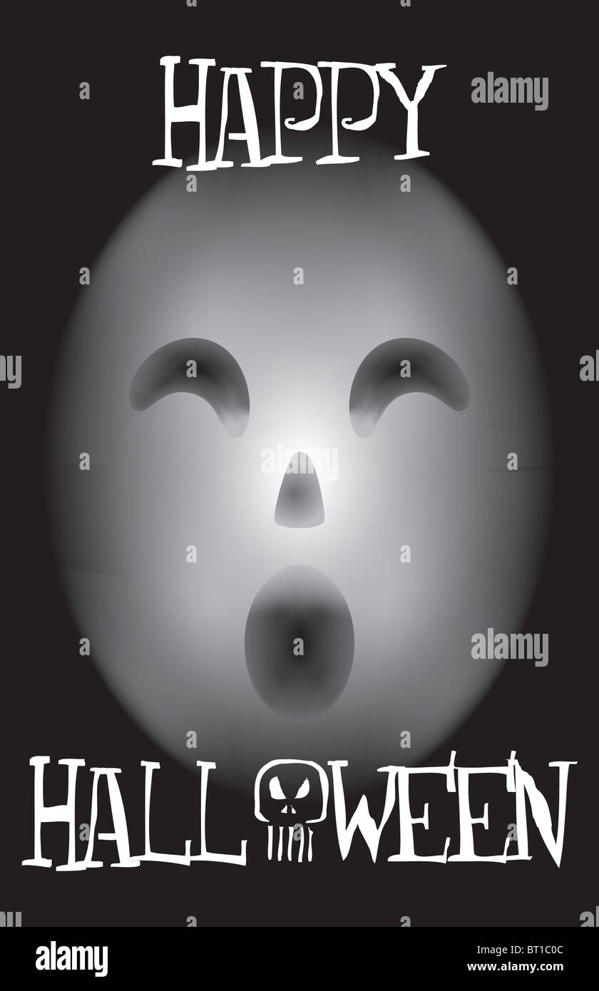 Beispiel für ein Happy Halloween Poster 3. Stockfoto