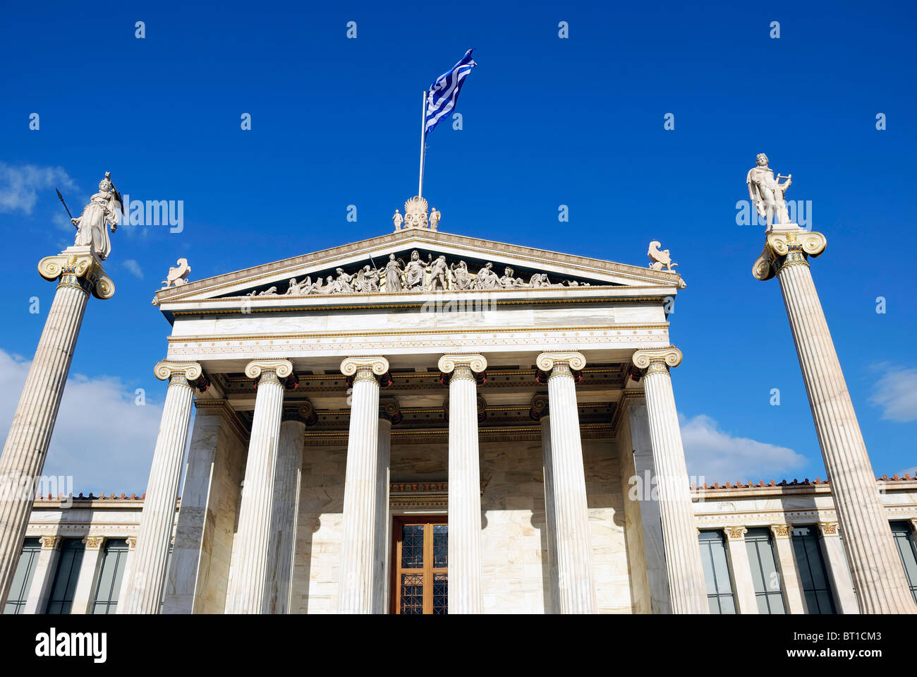 Die nationale Akademie von Athen (Griechenland) Stockfoto