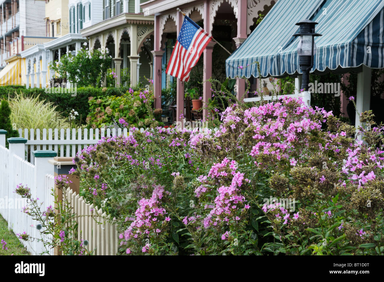 Cape May, New Jersey viktorianischen Häusern Stockfoto