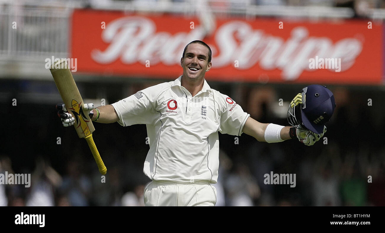Englischer Cricketspieler Kevin Pietersen. Bild von James Boardman. Stockfoto