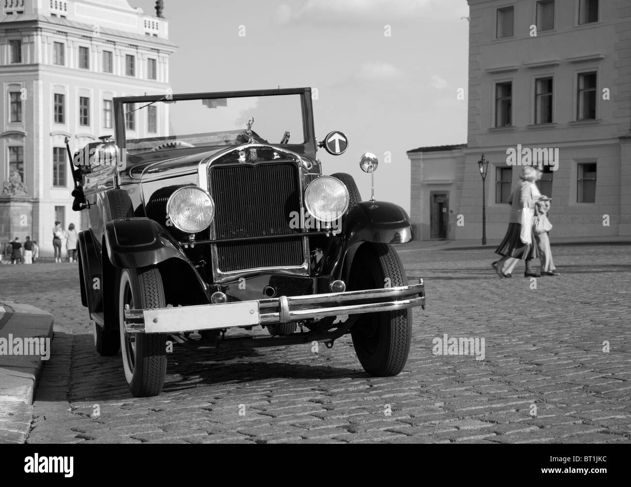 Prag - veteran taxi Stockfoto
