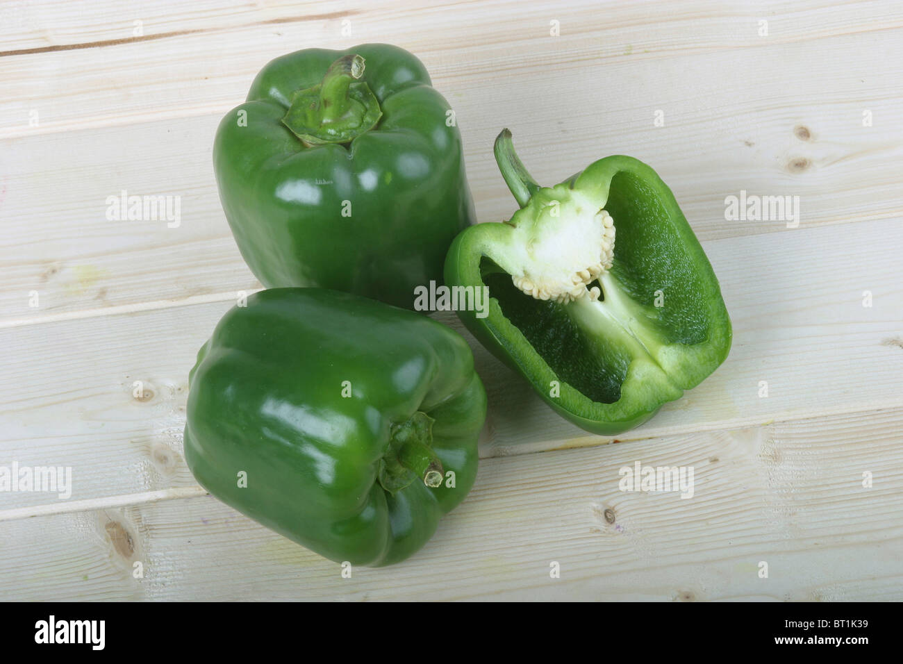 grüne Paprika Stockfoto