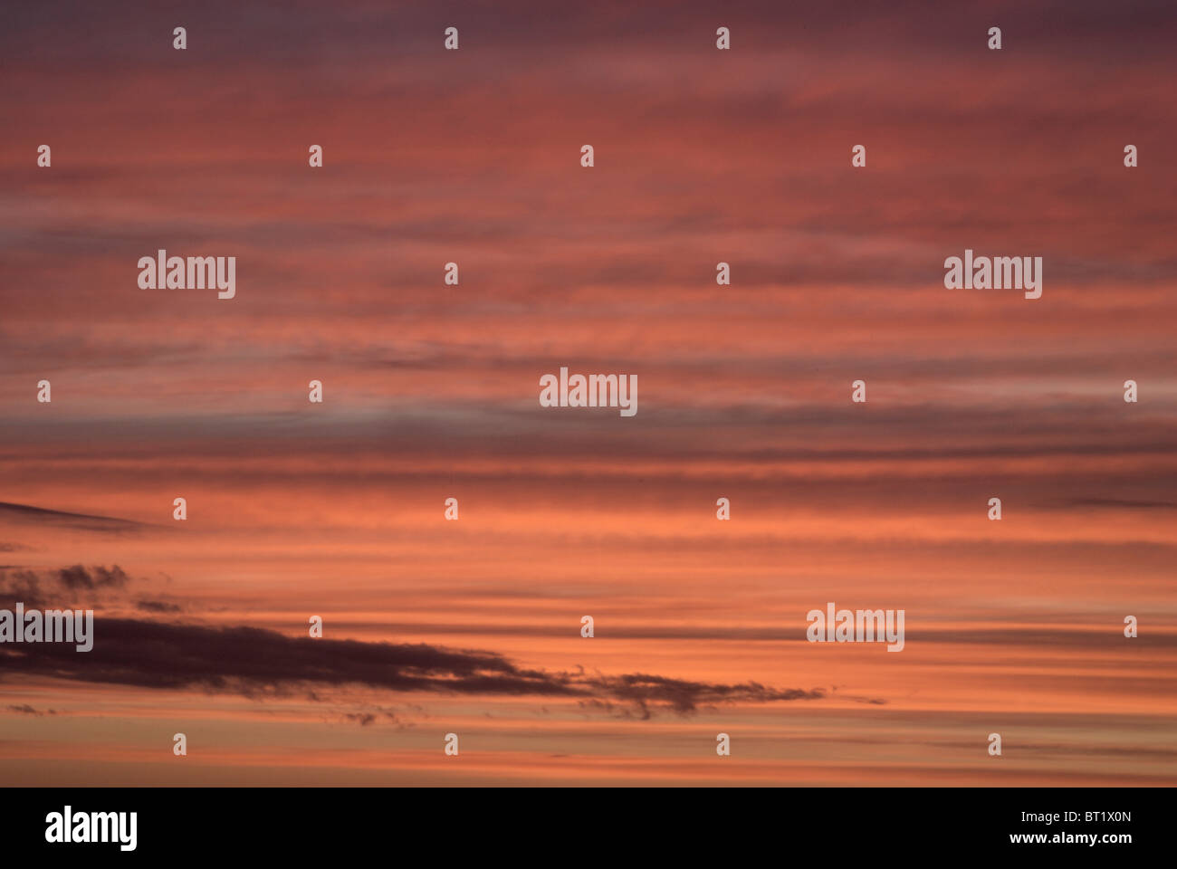 Abenddämmerung Himmel über Cornwall Stockfoto Abenddämmerung Himmel über Cornwall Stockfoto