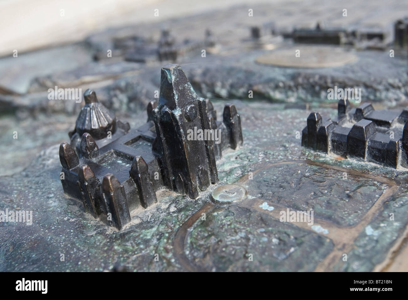 Ottawa-Parlament ist auf ein Modell auf dem Bund-Boulevard in Ottawa Mittwoch, 29. September 2010 abgebildet. Stockfoto
