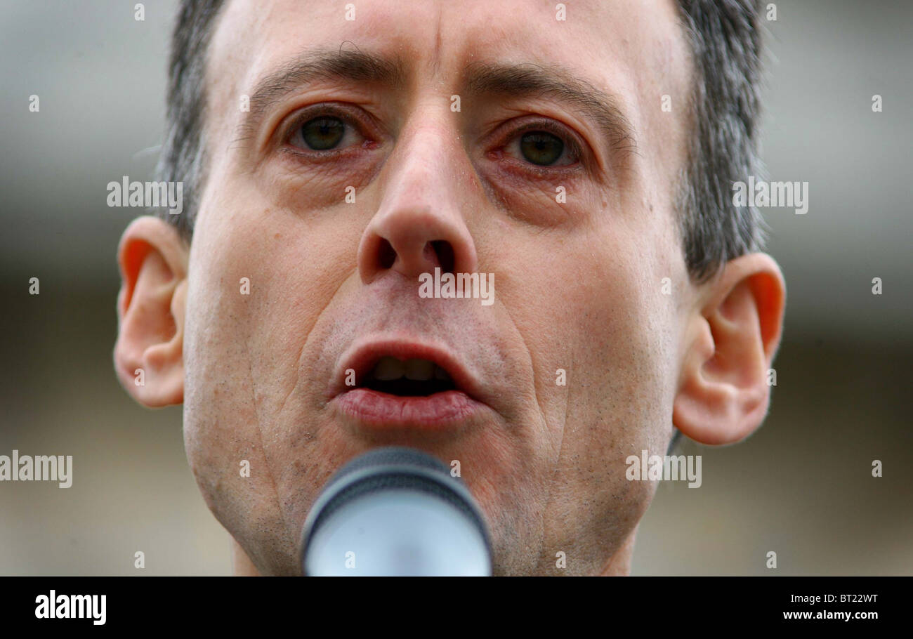 Menschenrechte-Aktivist Peter Tatchell. Bild von James Boardman. Stockfoto