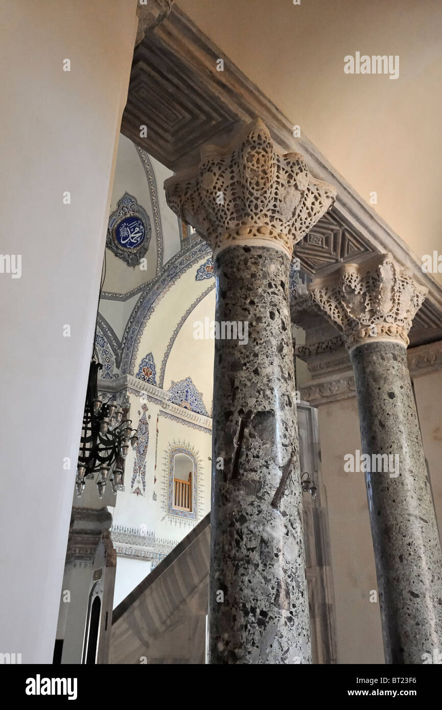 Im Inneren der Küçük Ayasofya Camii (SS Sergius und Bacchus Kirche, c. 536) İstanbul, Türkei 100913 35717 Stockfoto