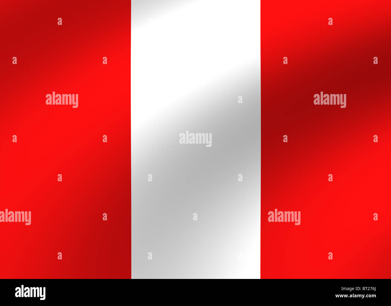 Peru-Flagge Stockfoto