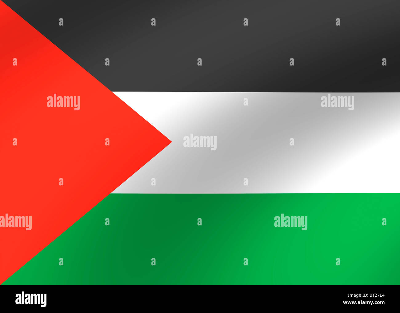 Palästina-Flagge Stockfoto