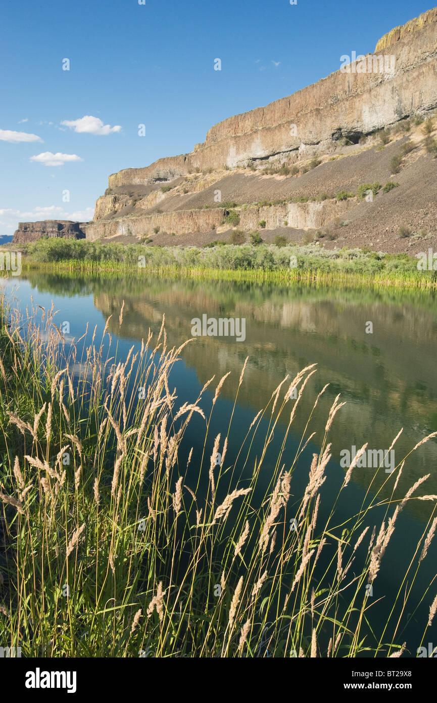 Teich neben Banken See, Columbia River Plateau, Washington USA Stockfoto