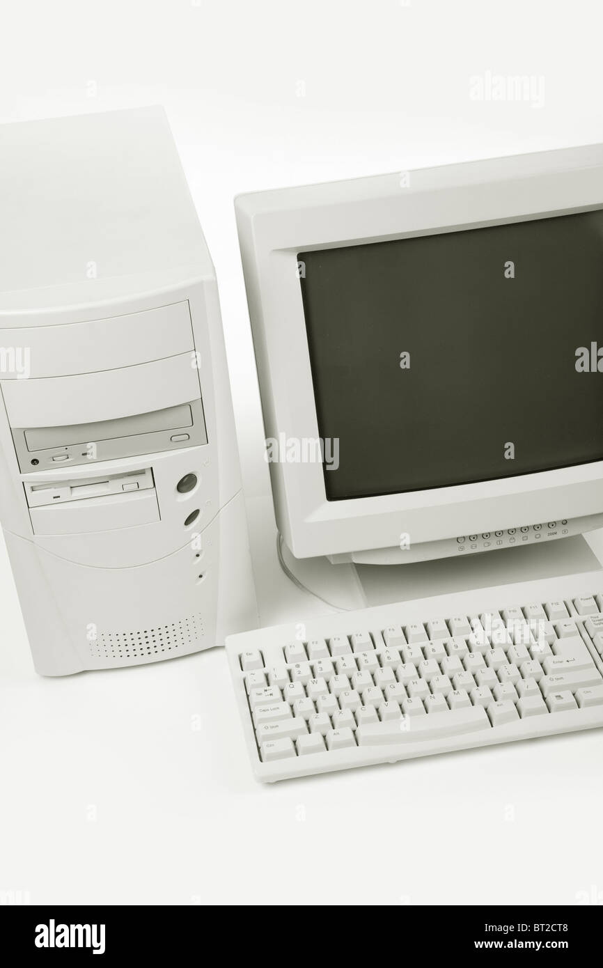 Desktop-Computer in der Nähe erschossen Stockfoto